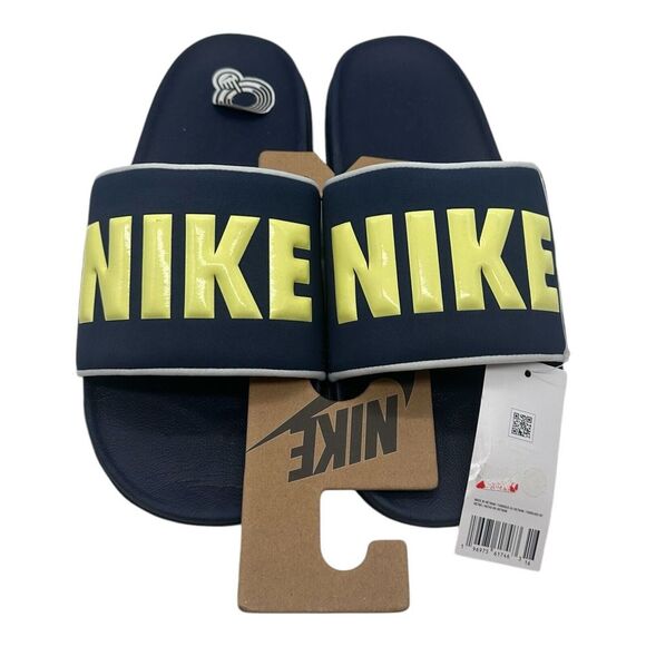 Nike Offcourt Slides Sandals Men's Size‎ 9 Midnight Navy Blue Slip On BQ4639-407 - Picture 1 of 6